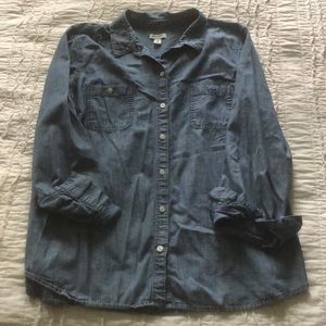 Old Navy Long Sleeve Denim Shirt XL